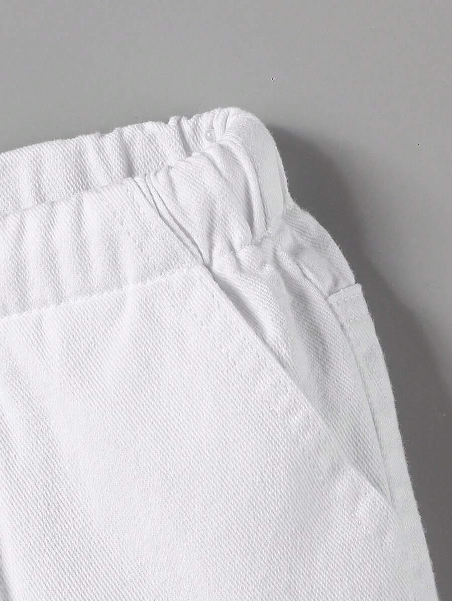 BIAŁE SPODNIE JEANS
