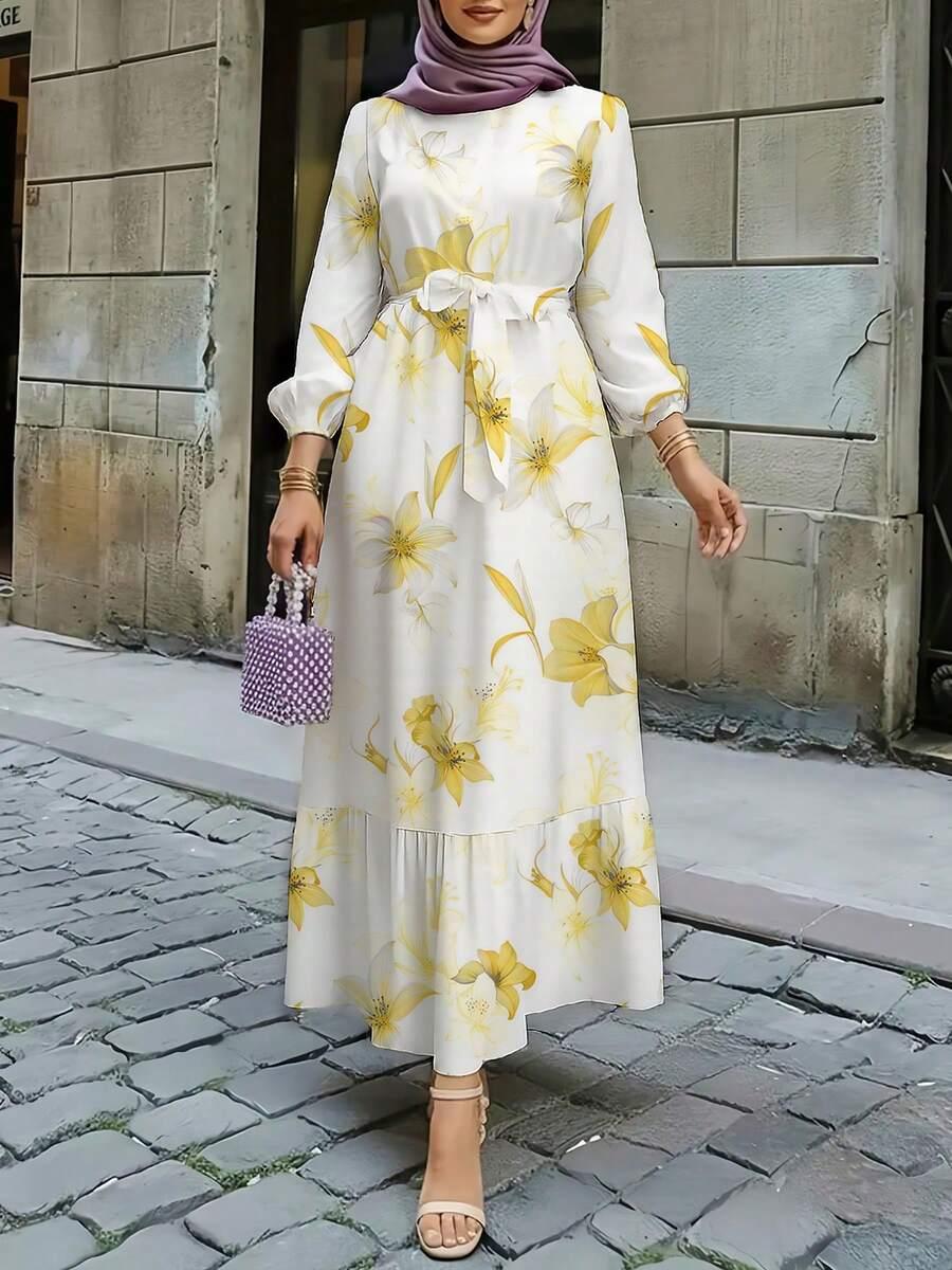 sukienka maxi kwiaty