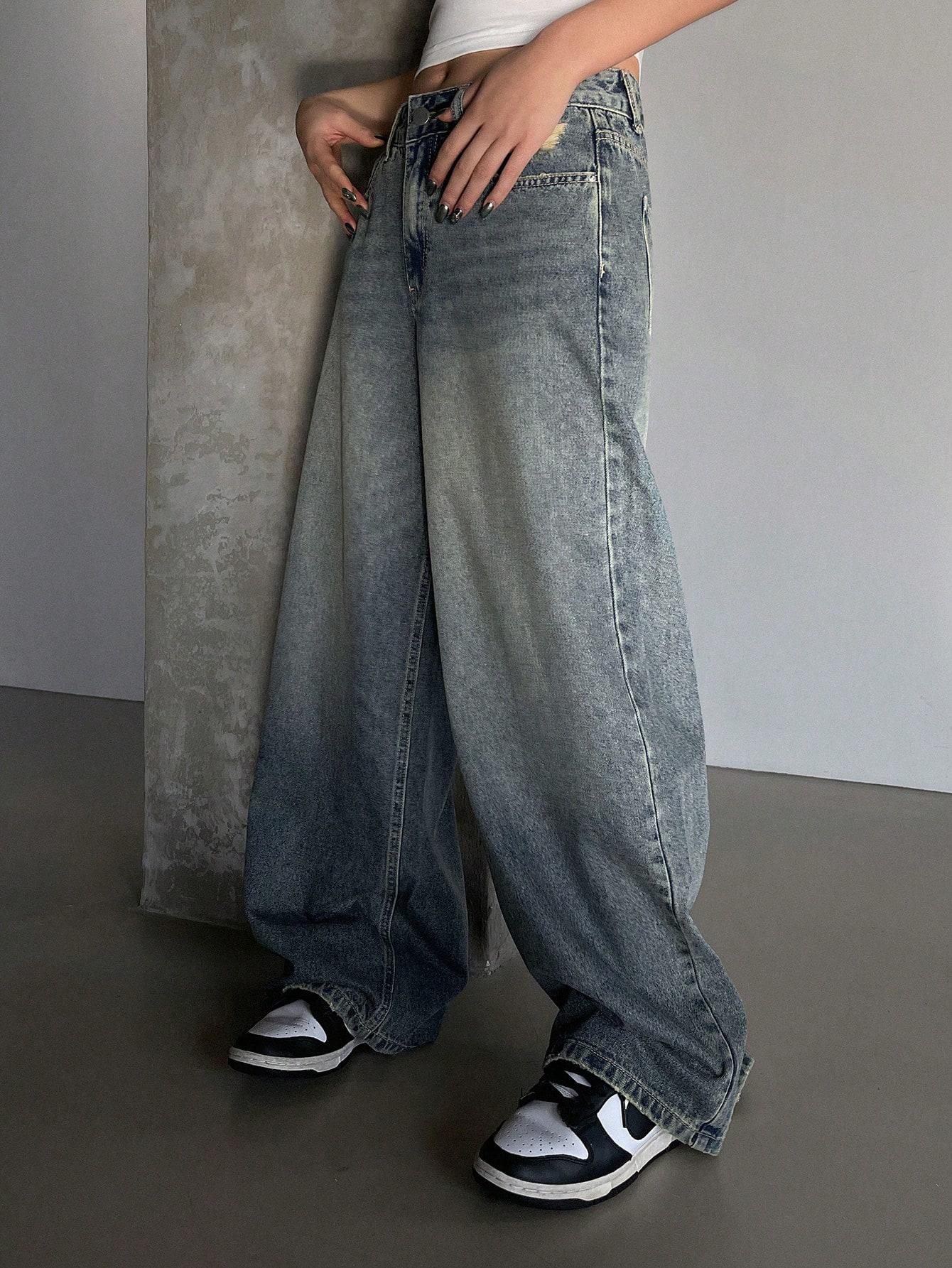 SPODNIE JEANS SZEROKIE NOGAWKI