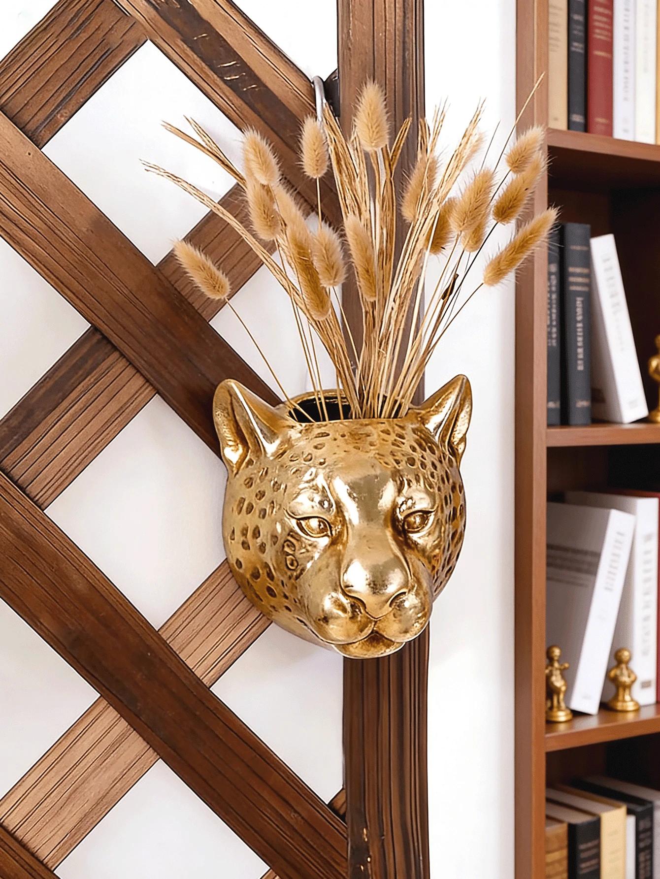 złota ozdoba leopard
