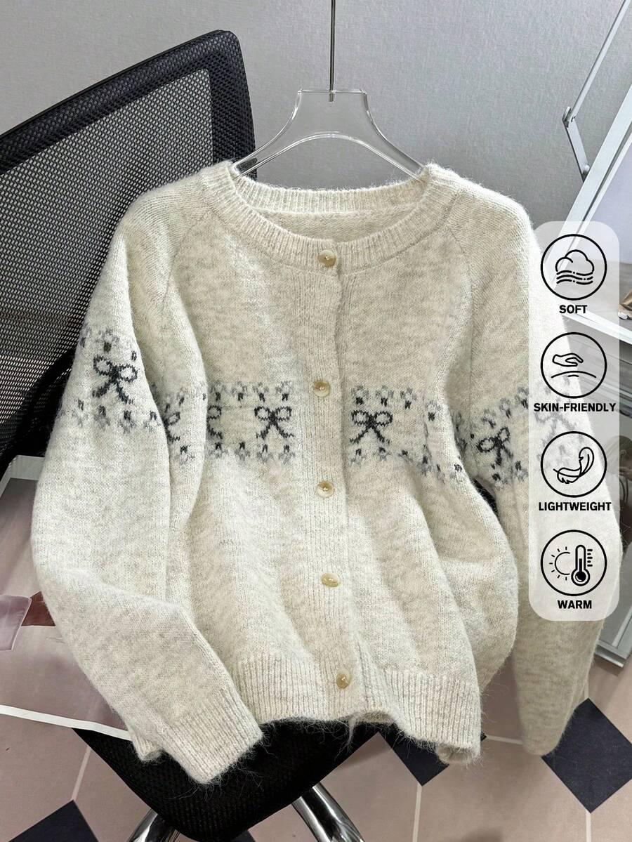 dzianinowy rozpinany sweter