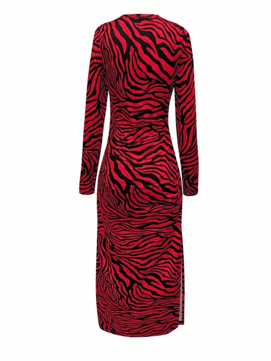 maxi sukienka animal print