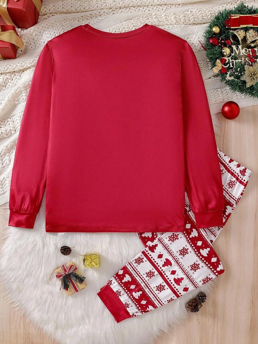 ŚWIĄTECZNA PIŻAMA MERRY CHRISTMAS KOMPLET BLUZKA SPODNIE