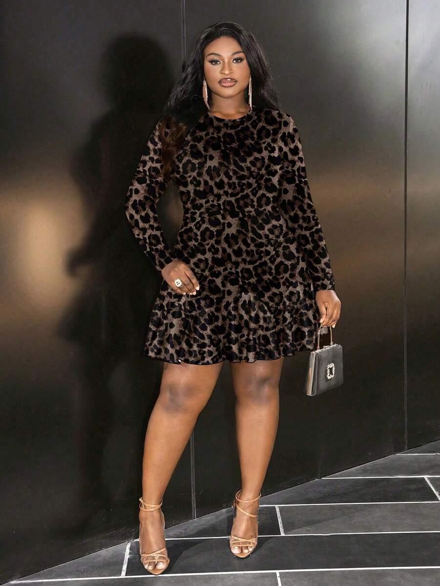 mini sukienka animal print