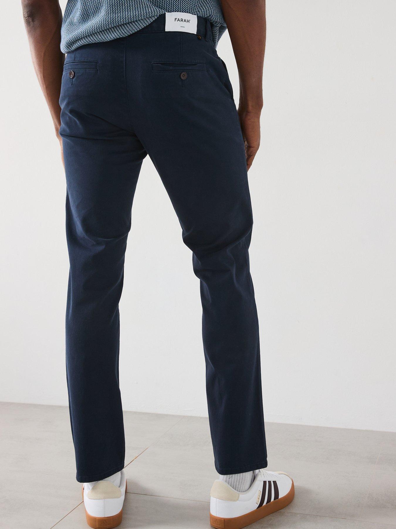 FARAH SPODNIE SLIM FIT TWILL CHINOS