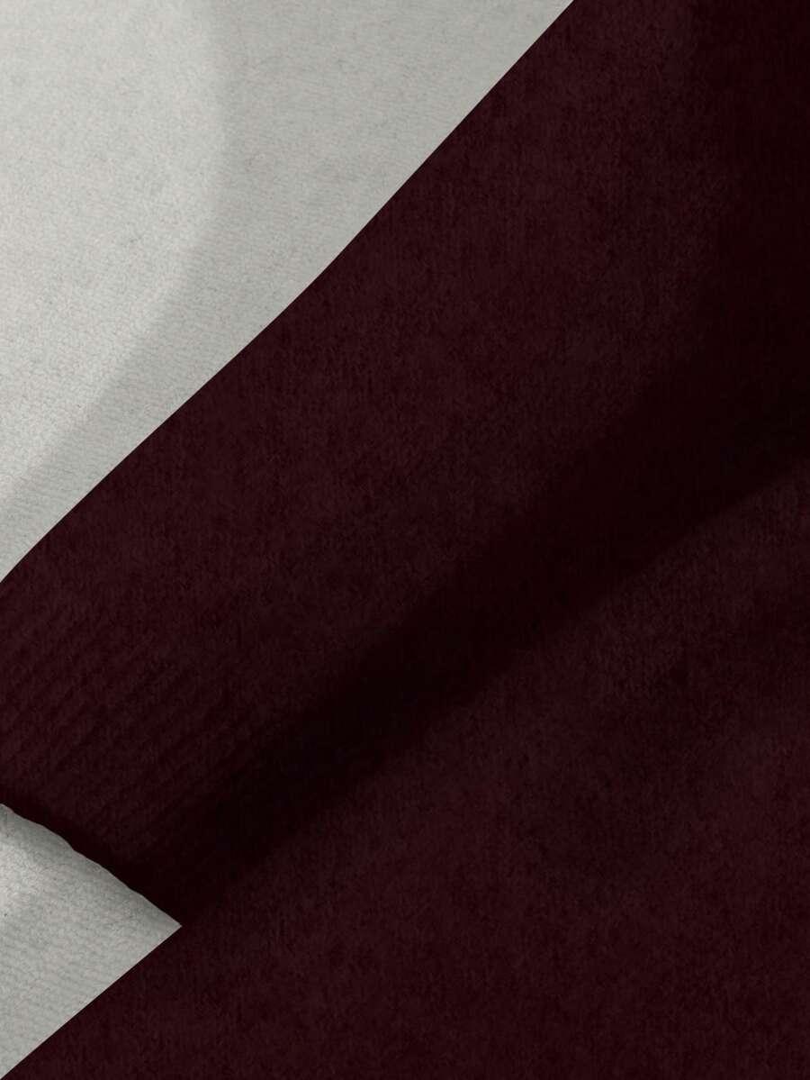 BURGUNDOWA DZIANINOWA SUKIENKA