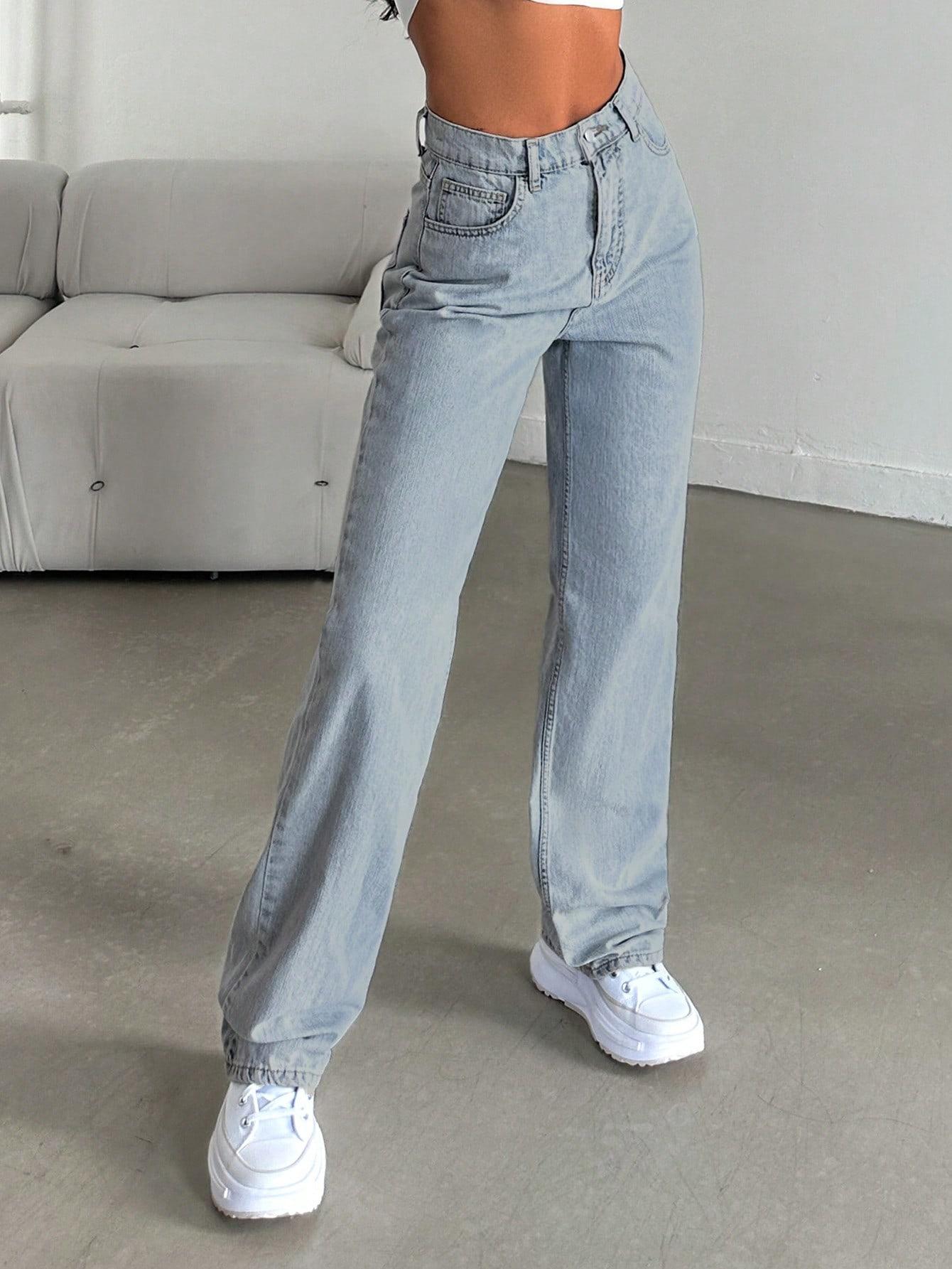 NIEBIESKIE SPODNIE JEANS