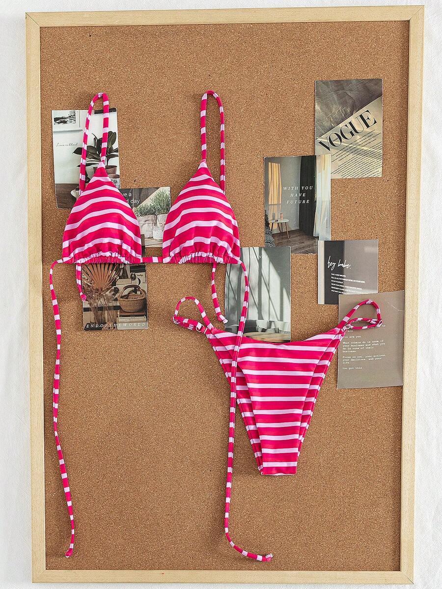 DWUCZĘŚCIOWE BIKINI DAMSKIE W PASKI