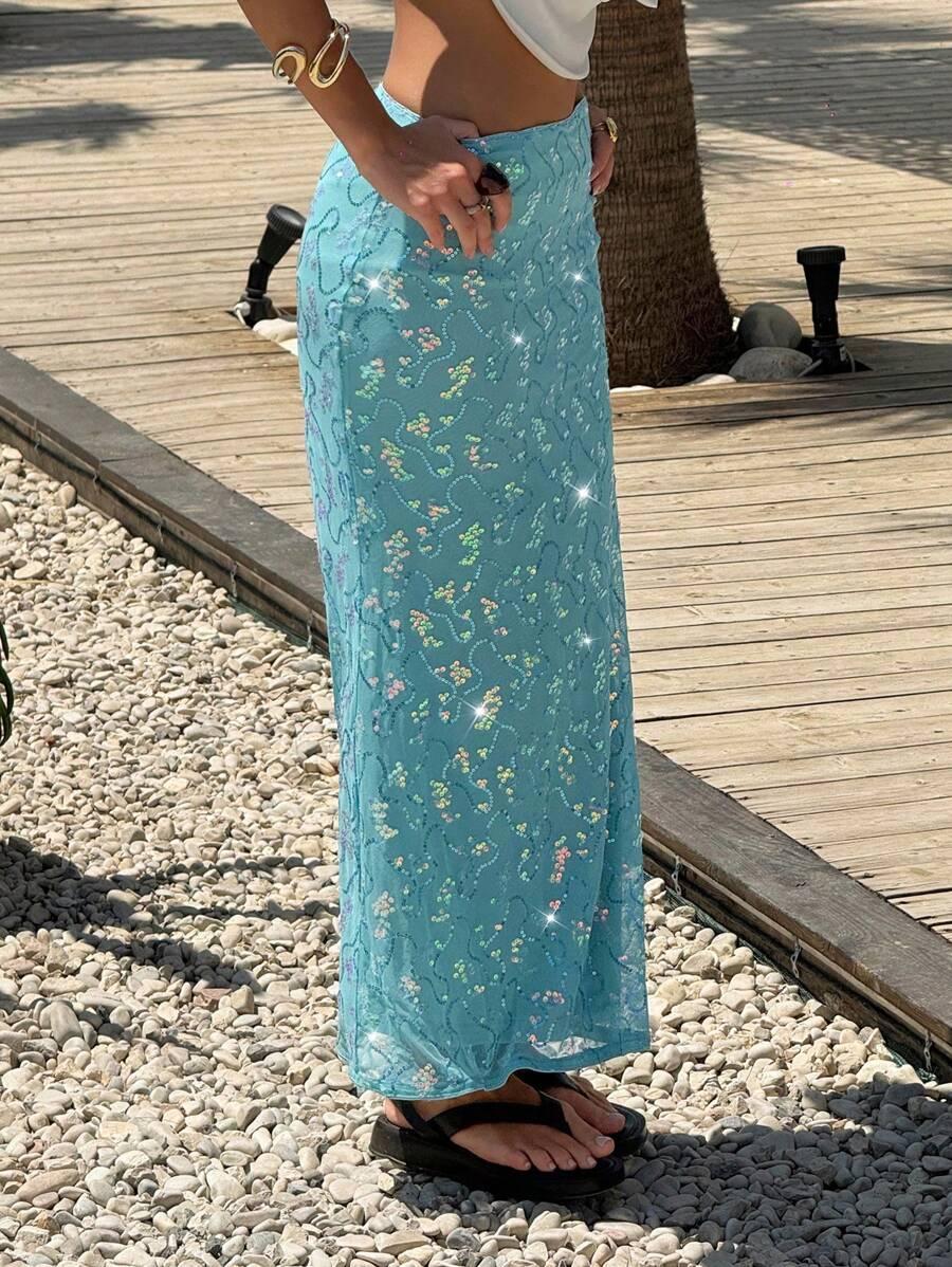 MAXI SPÓDNICA ZDOBIENIE