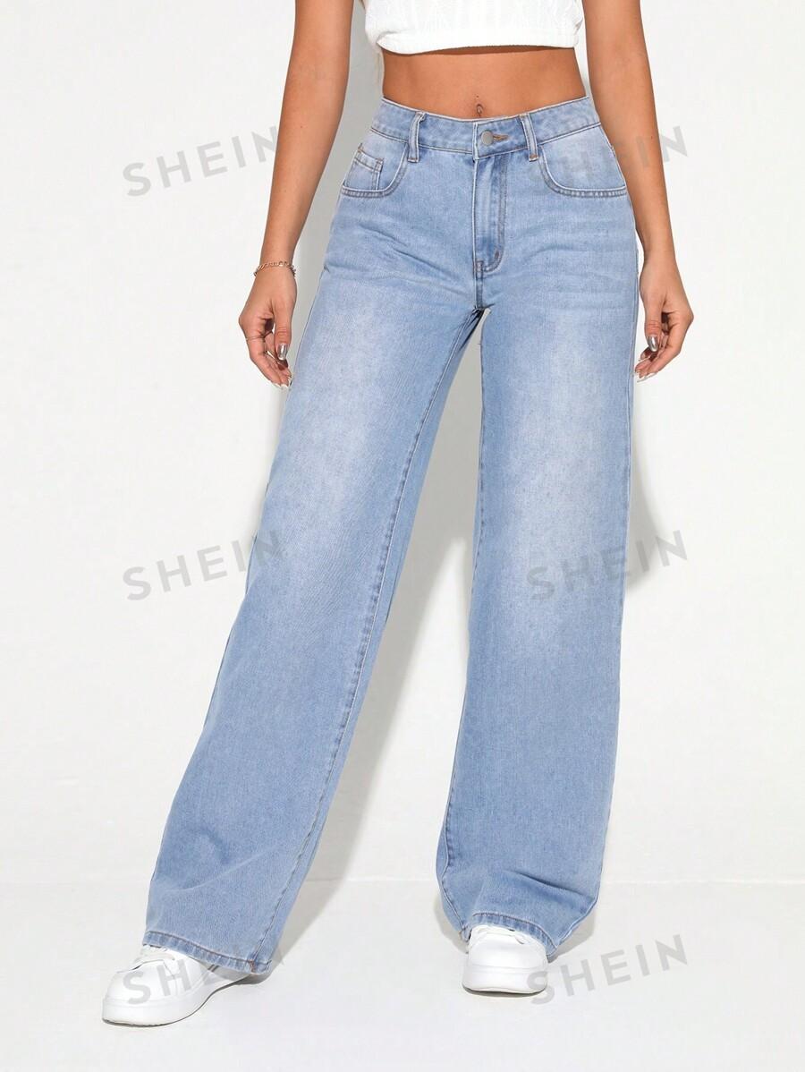 NIEBIESKIE SPODNIE JEANS
