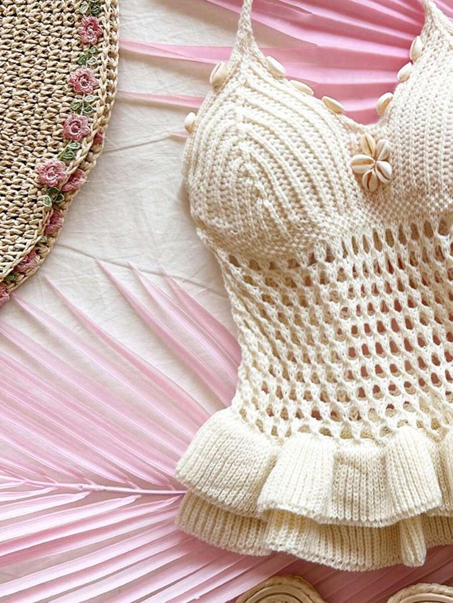 BLUZKA DAMSKA TOP WIĄZANA NA SZYI REGULAR
