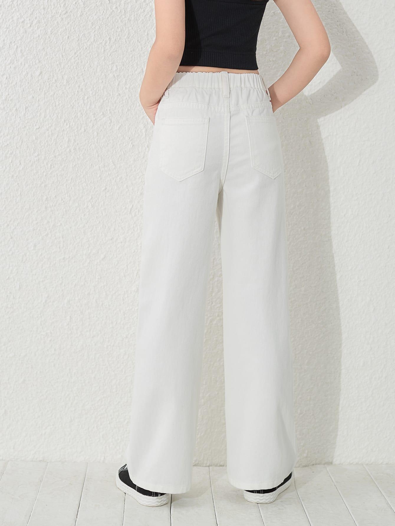 białe spodnie jeans