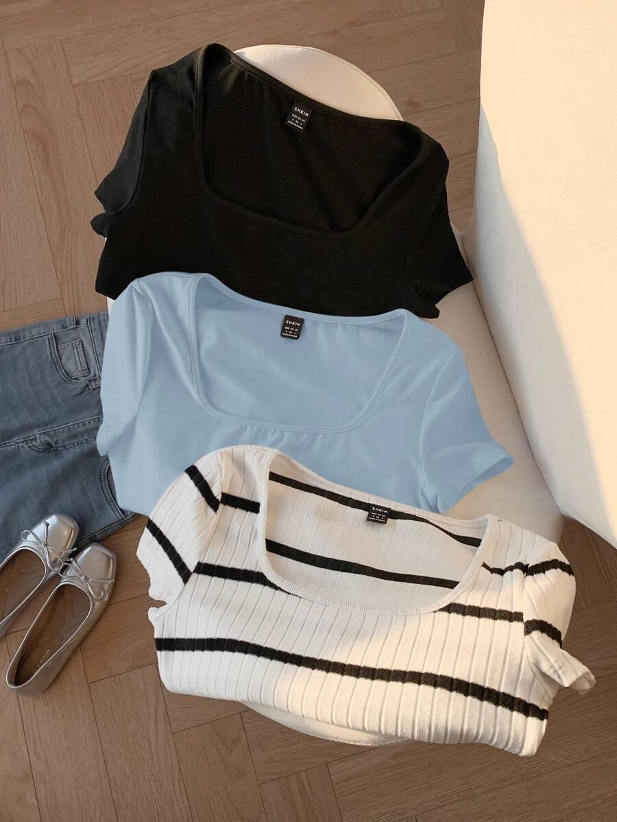 t-shirt krótki rękaw 3 pack