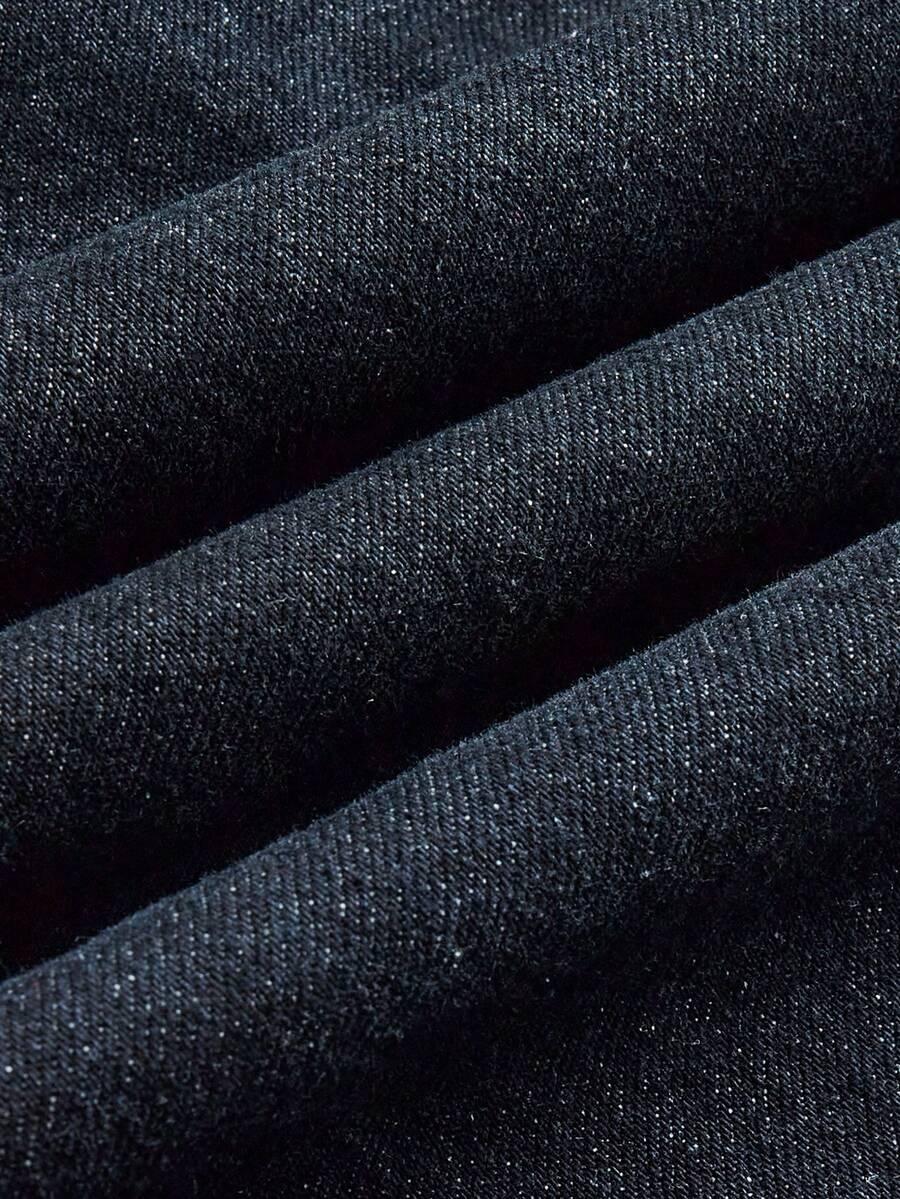 GRANATOWE SPODNIE JEANS
