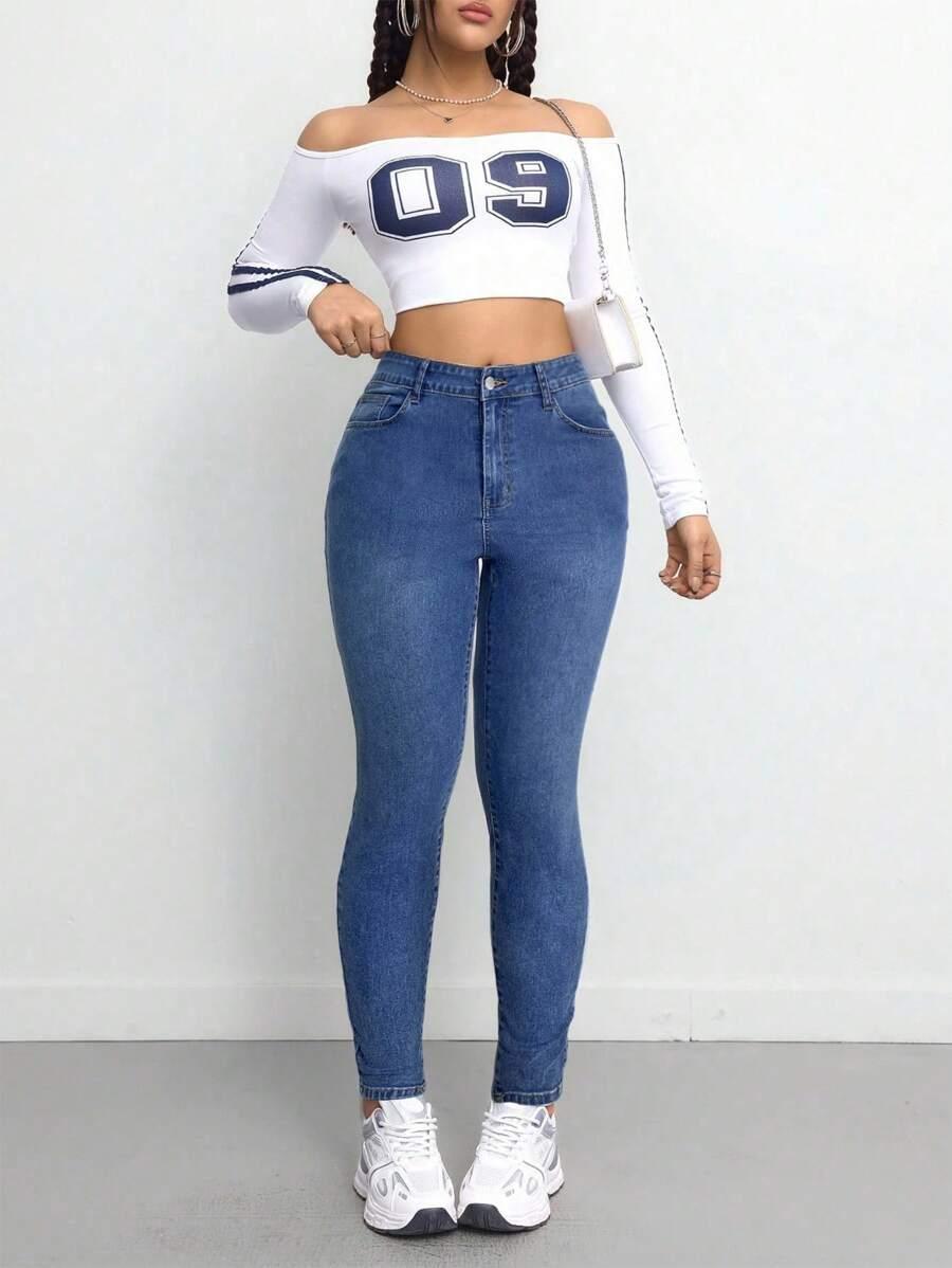 spodnie jeans rurki