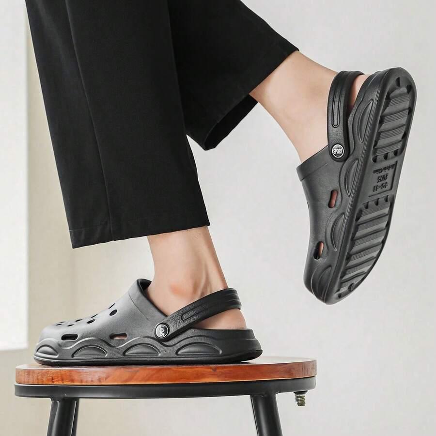 czarne klapki casual