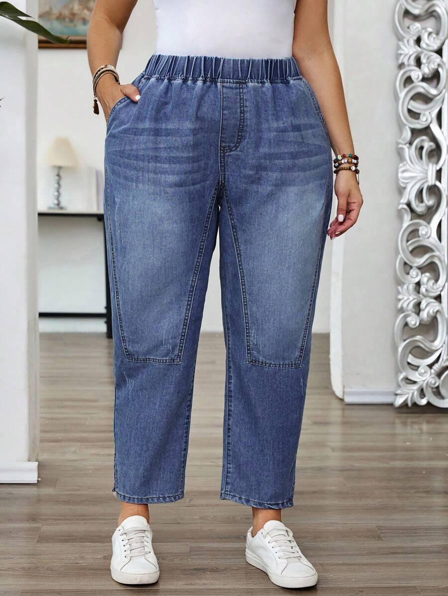 NIEBIESKIE SPODNIE JEANS