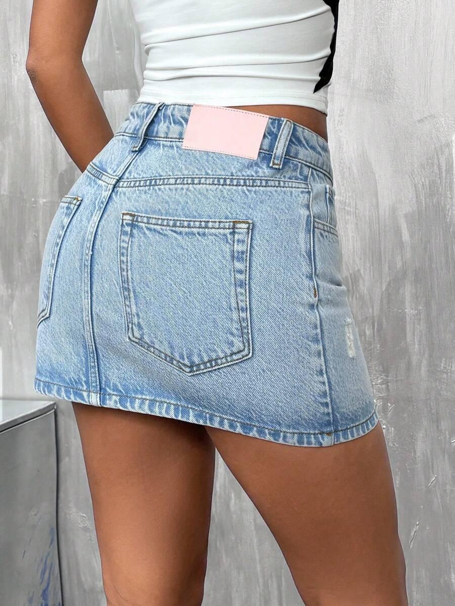 MINI SPÓDNICA JEANS