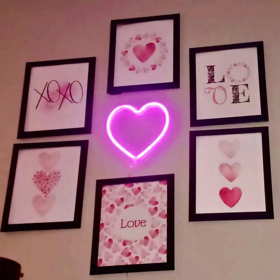 lampka led serce 