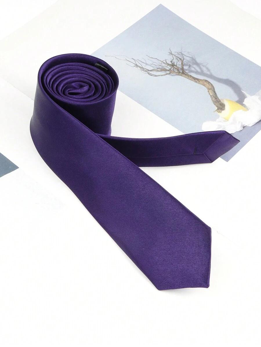 fioletowy elegancki krawat