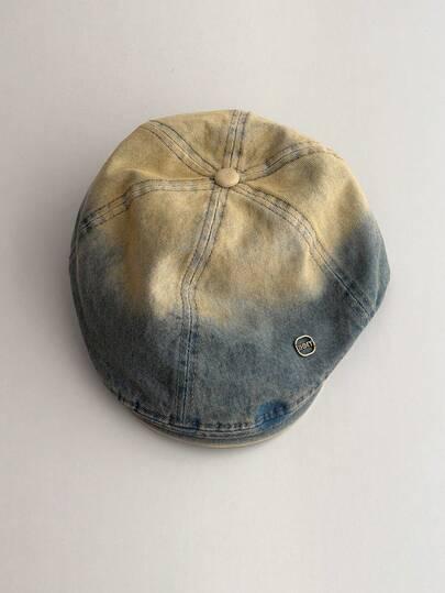 beret z daszkiem jeans