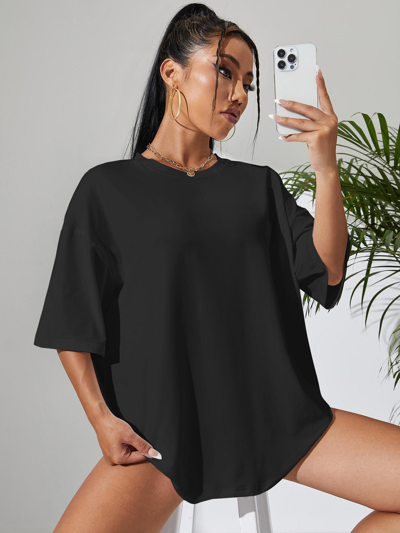 CZARNY T-SHIRT BASIC
