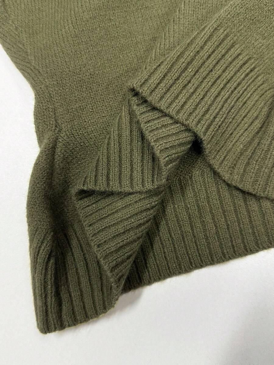 ZIELONY SWETER CASUAL