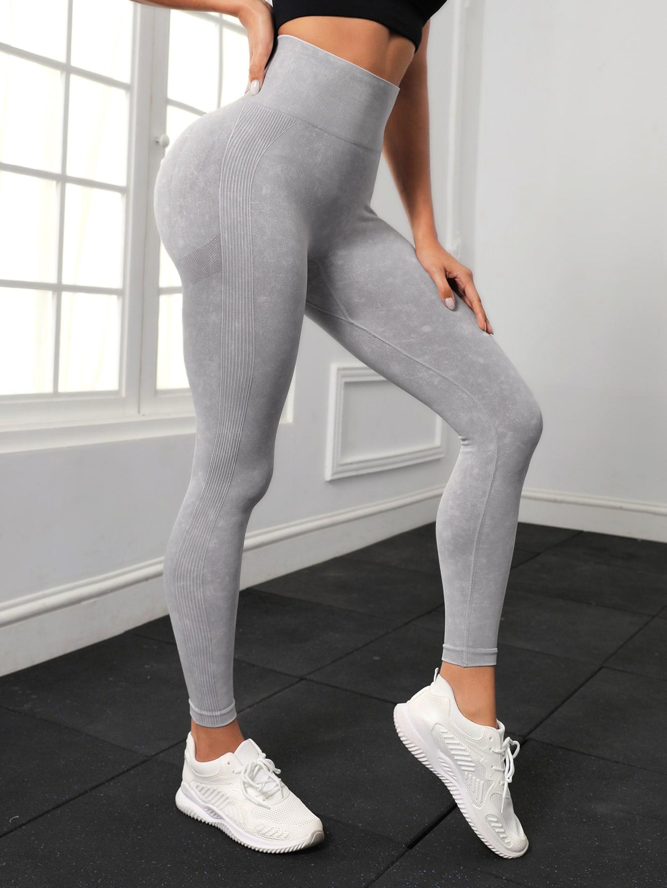 szare legginsy wysoki stan