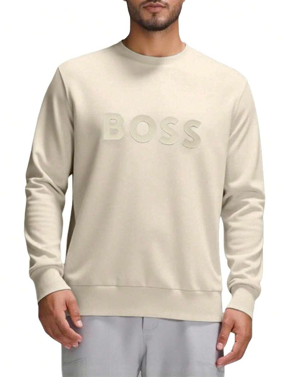 MĘSKA BLUZA Z OKRĄGŁYM DEKOLTEM LOGO
