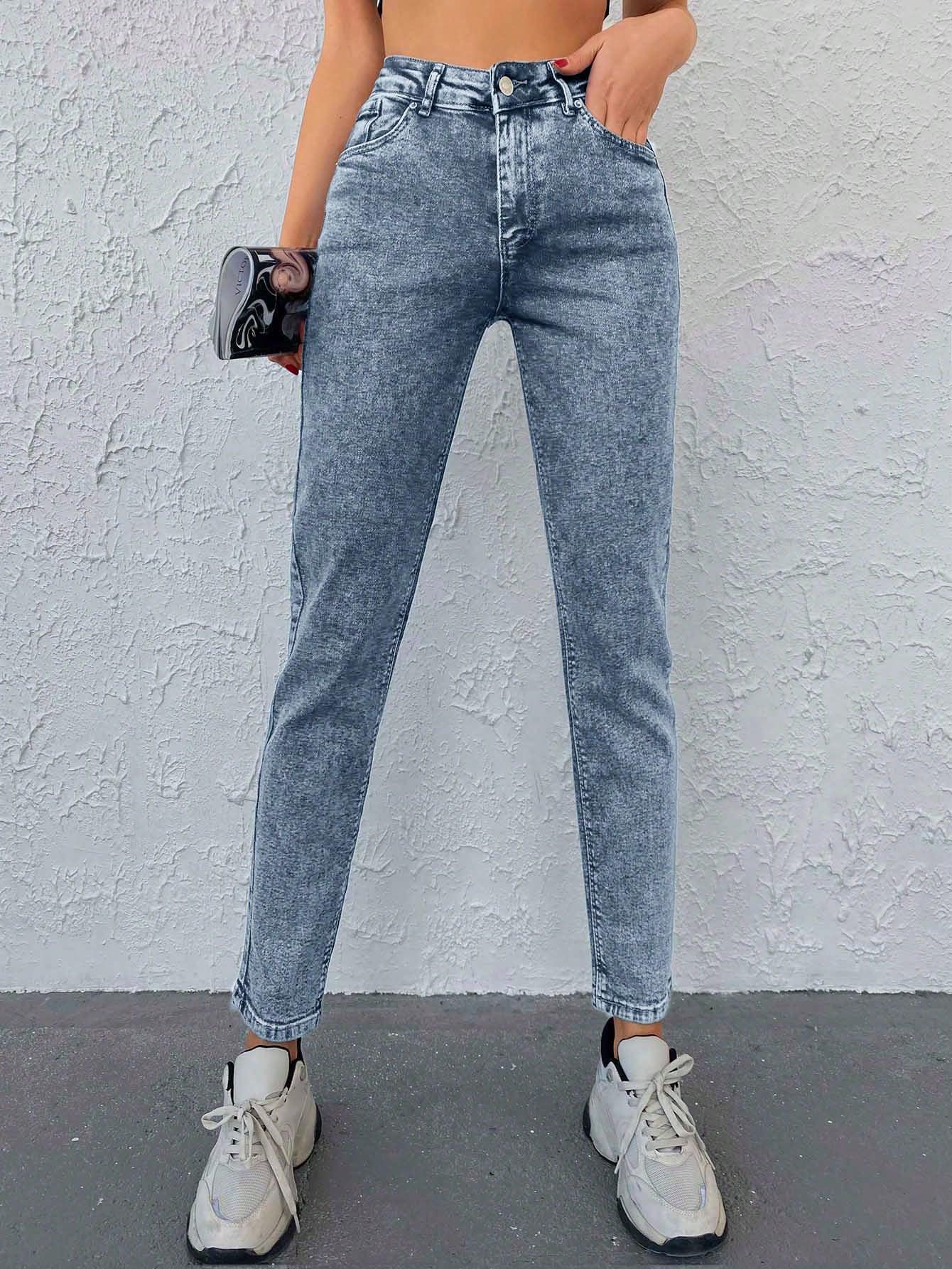 NIEBIESKIE SPODNIE JEANS KIESZENIE