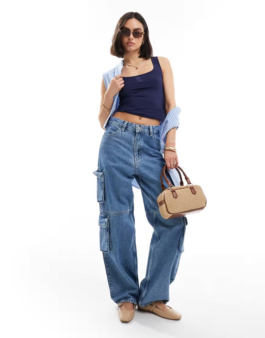 GRANATOWY TOP BASIC