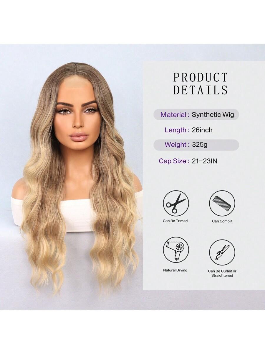 syntetyczne włosy peruka blond
