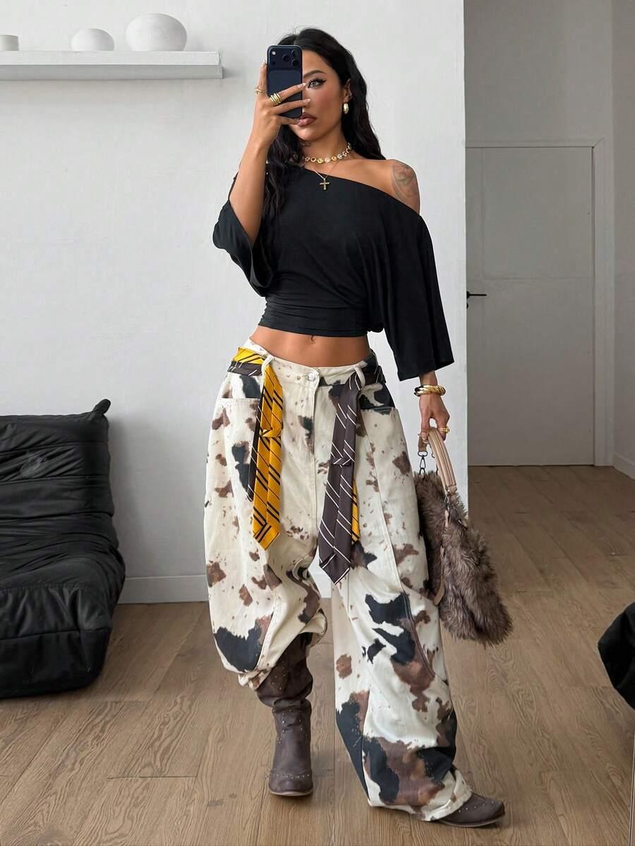 LUŹNA BLUZKA CZARNA 