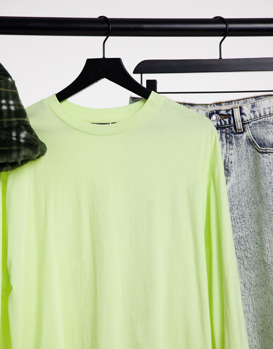 BLUZKA OVERSIZE DŁUGI RĘKAW NEON