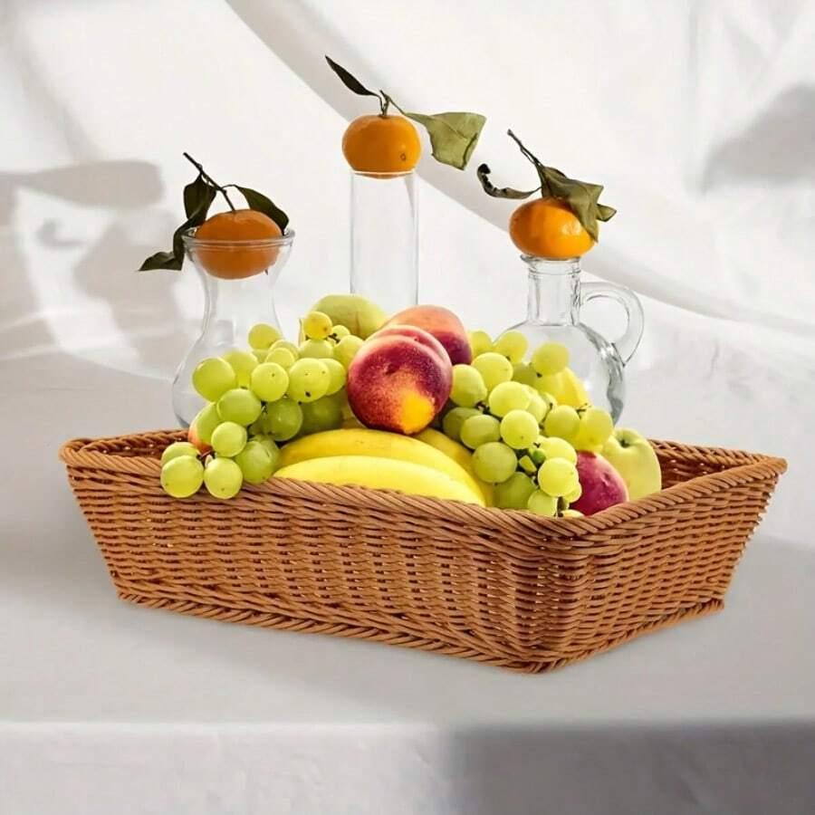 pleciony kosz wiklinowy