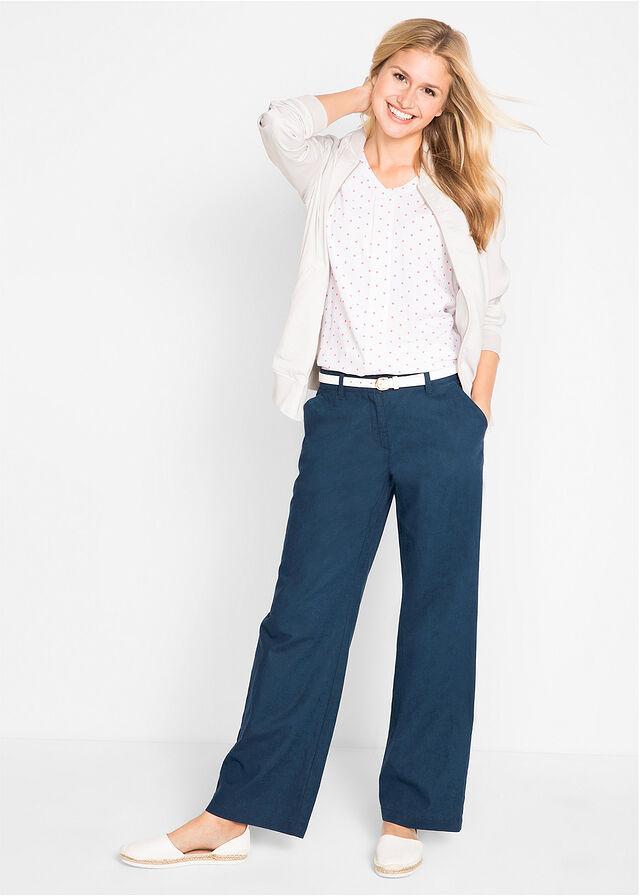 GRANATOWE SPODNIE CASUAL