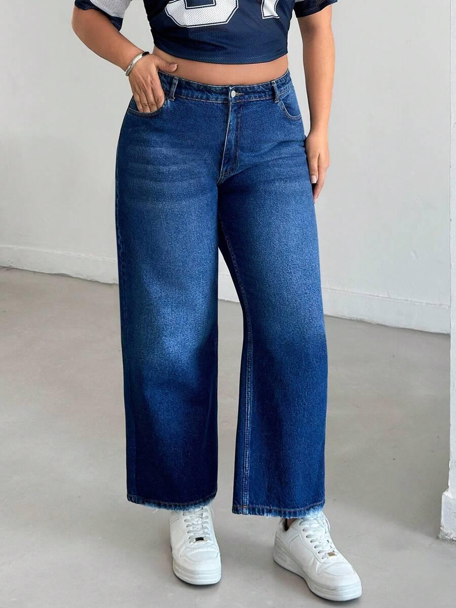 NIEBIESKIE SPODNIE JEANS