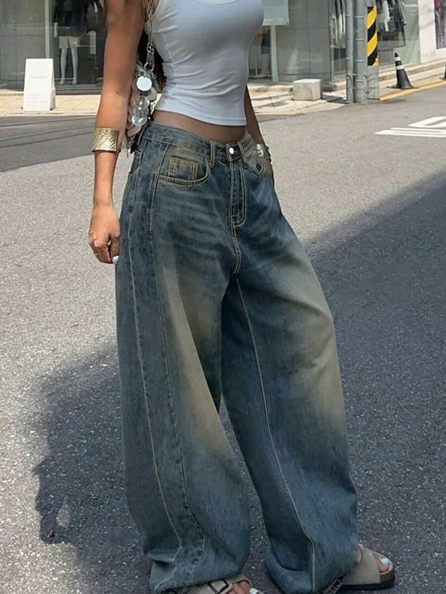 NIEBIESKIE SPODNIE JEANS 