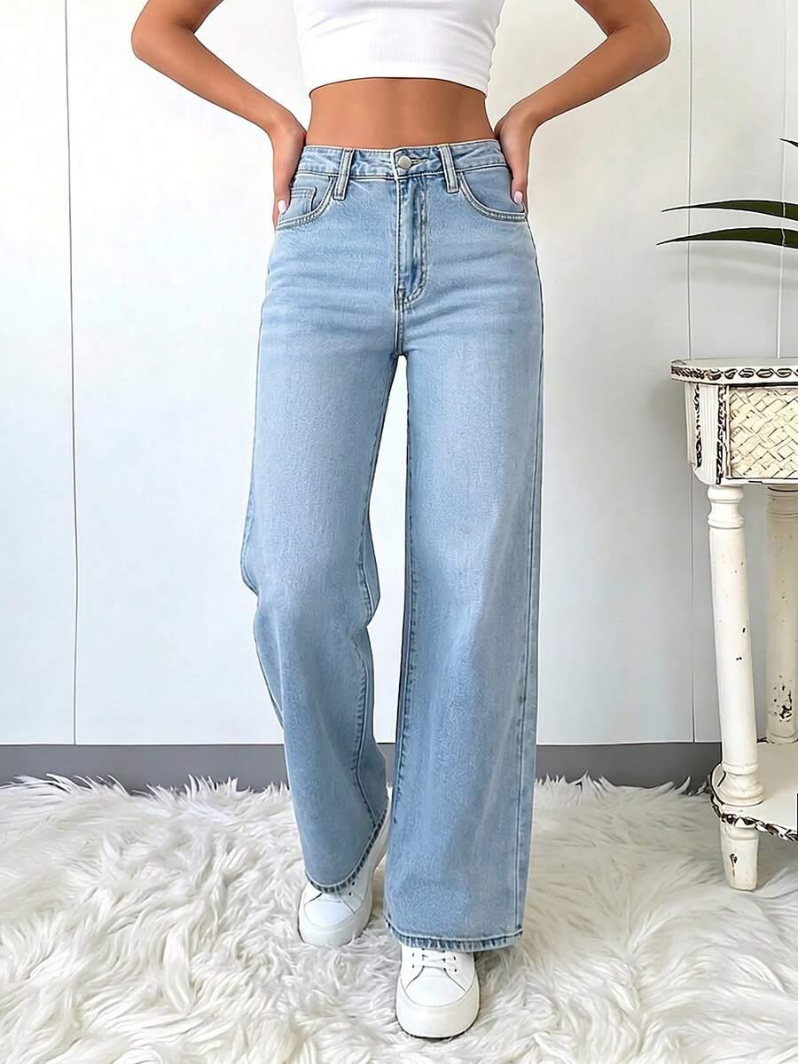 NIEBIESKIE SPODNIE JEANS