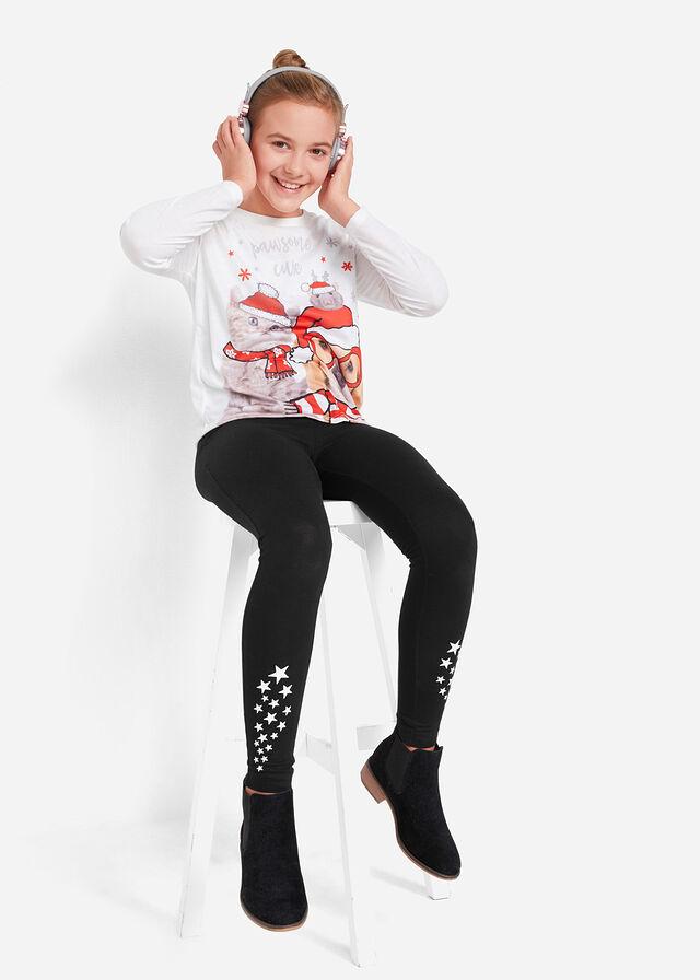 CZARNE LEGGINSY DZIEWCZĘCE
