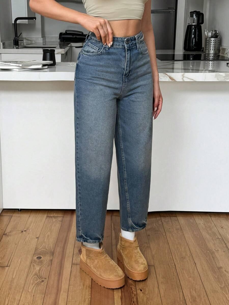 NIEBIESKIE SPODNIE JEANS