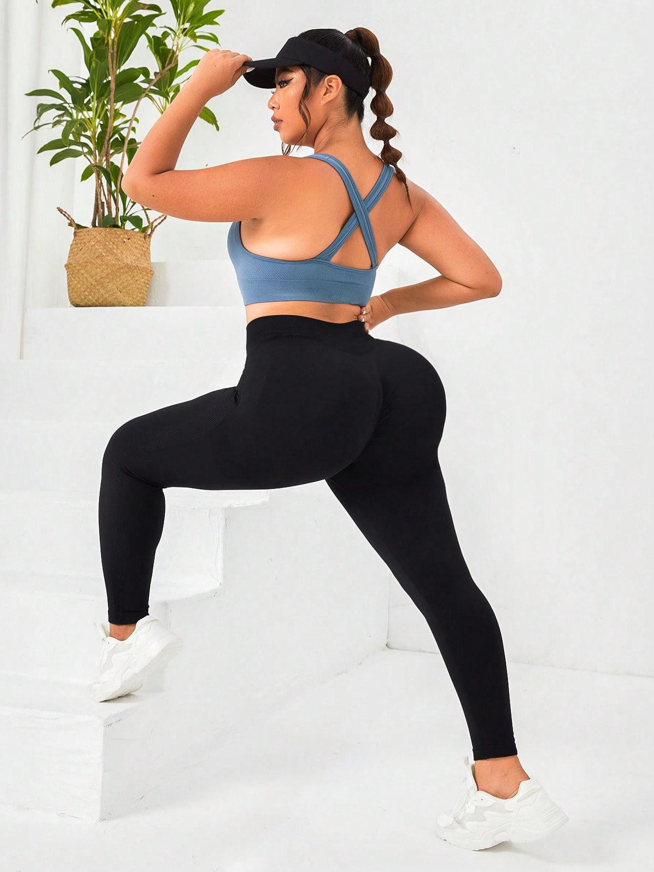 CZARNE SPORTOWE LEGGINSY 