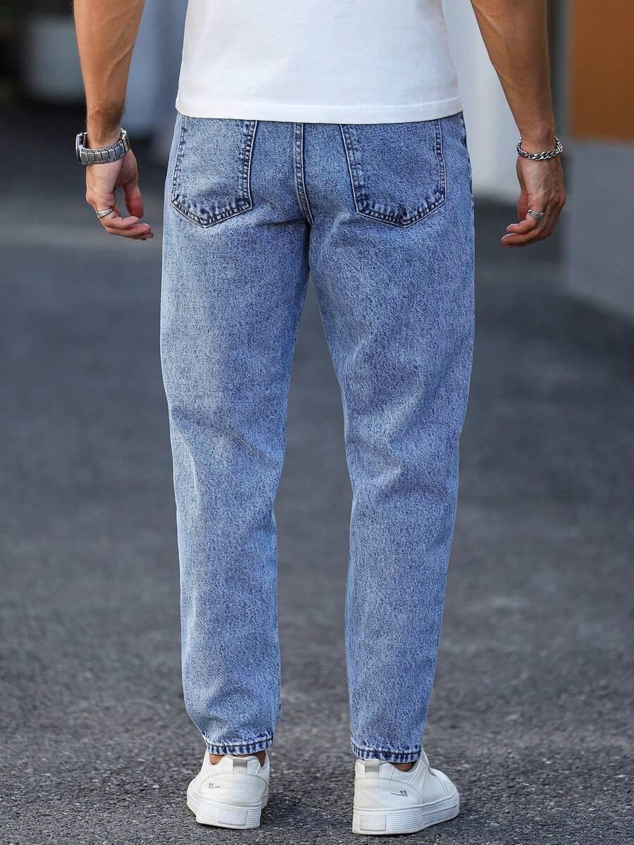 NIEBIESKIE SPODNIE JEANS