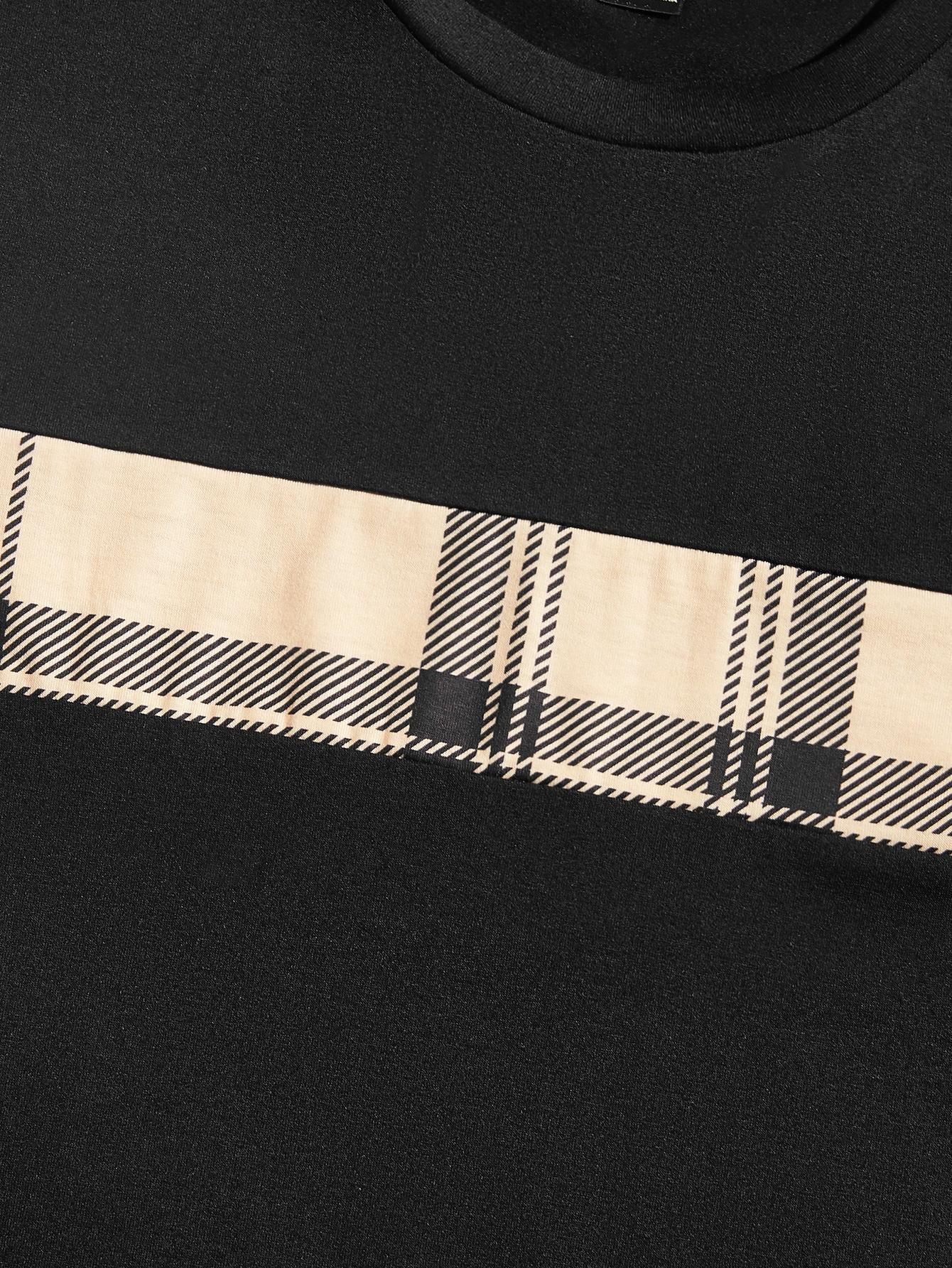CZARNY T-SHIRT CASUAL