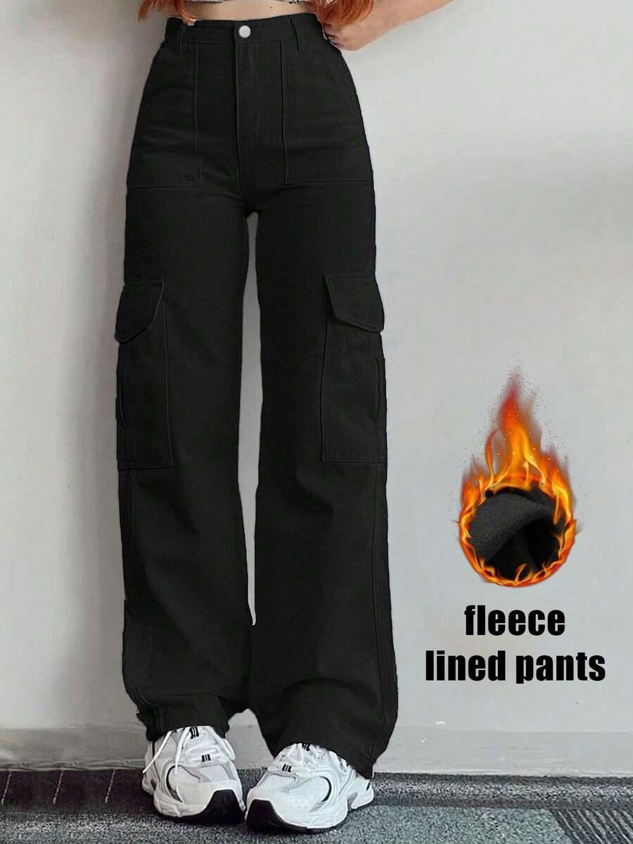 CZARNE SPODNIE JEANS KIESZENIE