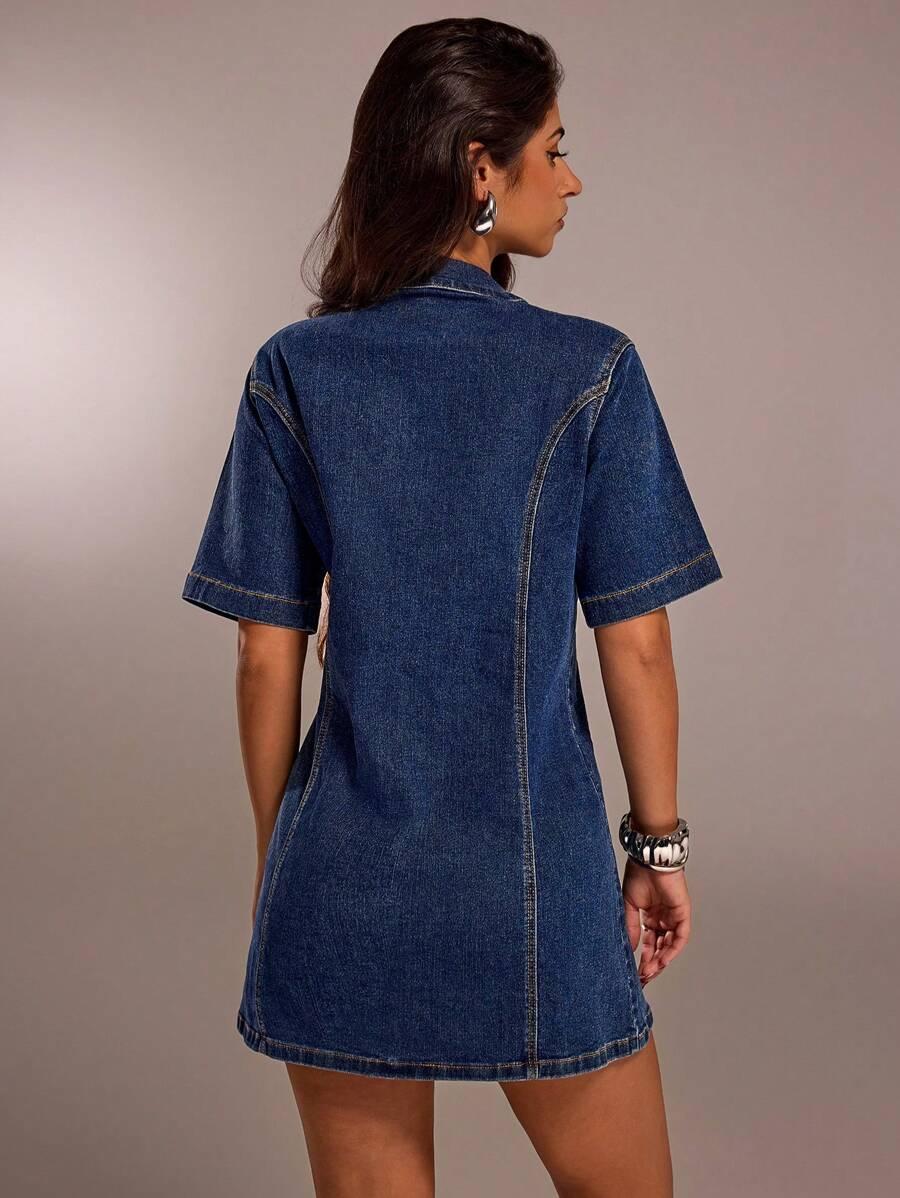 SUKIENKA JEANSOWA MINI