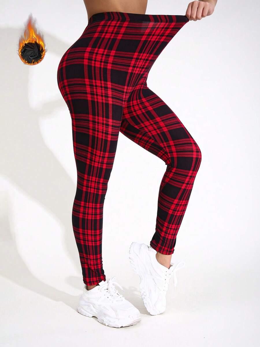 ocieplane legginsy wzór