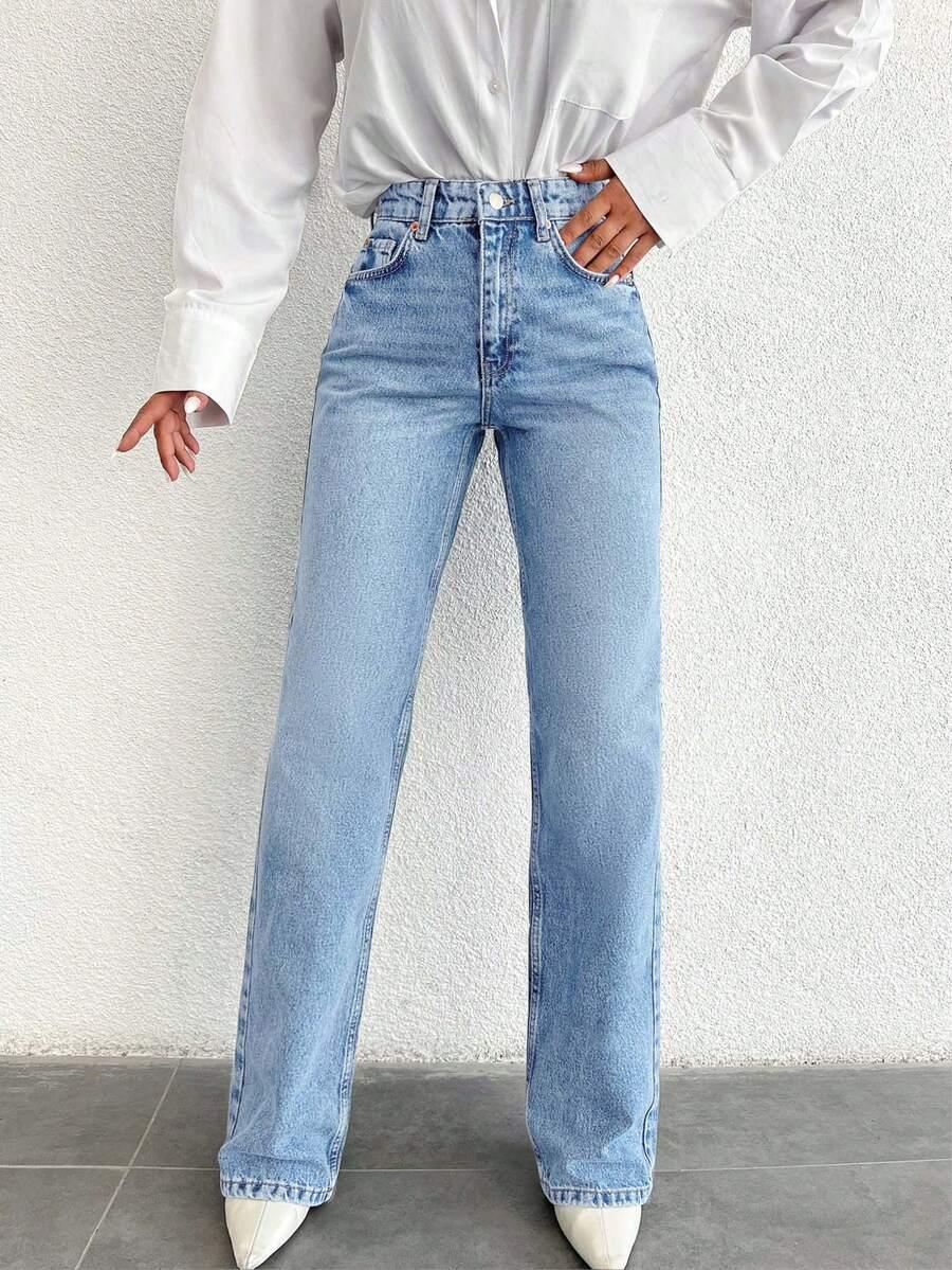 NIEBIESKIE SPODNIE JEANS