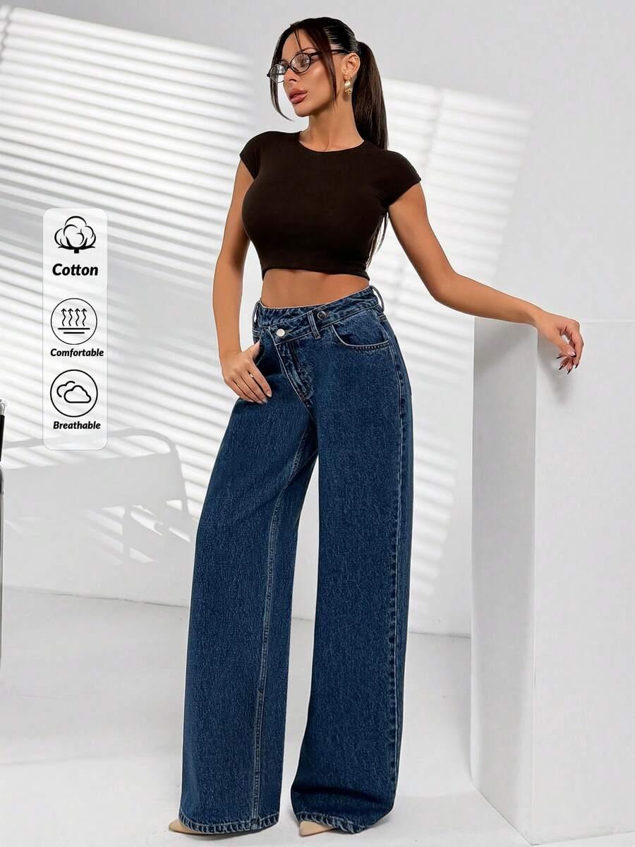 niebieskie spodnie jeans 