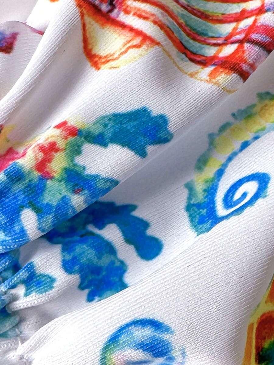dwuczęściowy strój kąpielowy wzór